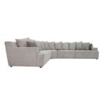 The CHEMEX 5 Seater Sofa Luxurious Design with Premium Fabric Best For Living Room | For Hotel | Wooden Base