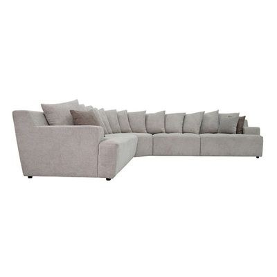 The CHEMEX 5 Seater Sofa Luxurious Design with Premium Fabric Best For Living Room | For Hotel | Wooden Base - Image 3