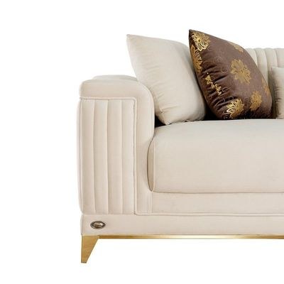 The GISELLE 2 Seater Sofa Luxurious Design with Premium Fabric Best For Living Room | For Hotel | Metal Base - Image 5
