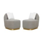 The SOLERO Single Seater Sofa Luxurious Design with Premium Fabric Best For Living Room | For Hotel | Metal Base