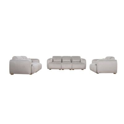 The DEVINE 6 Seater Sofa Set Luxurious Design with Premium Fabric Best For Living Room | For Hotel | Wooden Base - Image 3
