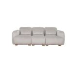 The DEVINE 3 Seater Sofa Luxurious Design with Premium Fabric Best For Living Room | For Hotel | Wooden Base