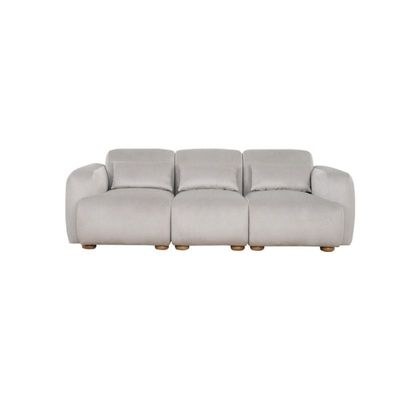 The DEVINE 3 Seater Sofa Luxurious Design with Premium Fabric Best For Living Room | For Hotel | Wooden Base