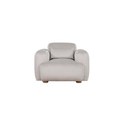 The DEVINE Single Seater Sofa Luxurious Design with Premium Fabric Best For Living Room | For Hotel | Wooden Base - Image 2