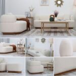 The DELLA 6 Seater Sofa Set Luxurious Design with Premium Fabric Best For Living Room | For Hotel | Wooden Base