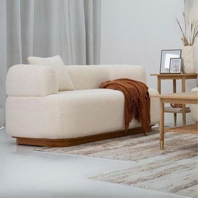 The DELLA 2 Seater Sofa Luxurious Design with Premium Fabric Best For Living Room | For Hotel | Wooden Base