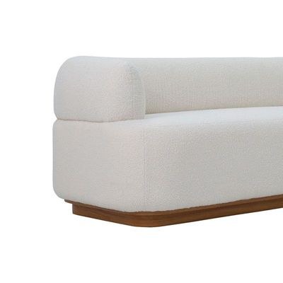 The DELLA 3 Seater Sofa Luxurious Design with Premium Fabric Best For Living Room | For Hotel | Wooden Base - Image 4