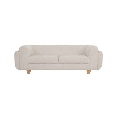 The REFINE 3 Seater Sofa Luxurious Design with Premium Fabric Best For Living Room | For Hotel | Wooden Base