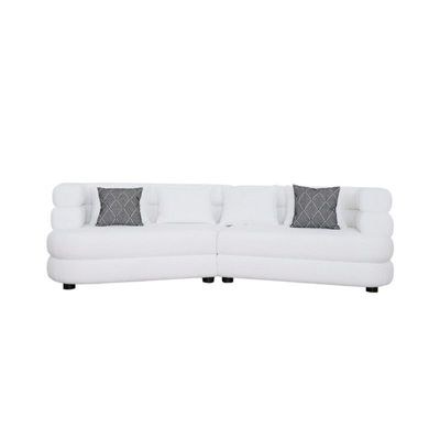 The VALENTINO 5 Seater Sofa Set Luxurious Design with Premium Fabric Best For Living Room | For Hotel | Wooden Base - Image 3