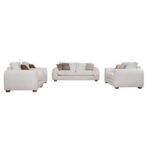 The LUSH 7 Seater Sofa Set Luxurious Design with Premium Fabric Best For Living Room | For Hotel | Wooden Base