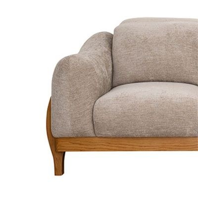 The NAYRA 3 Seater Sofa Luxurious Design with Premium Fabric Best For Living Room | For Hotel | Wooden Base - Image 2