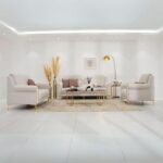 The ZARAH 6 Seater Sofa Set Luxurious Design with Premium Fabric Best For Living Room | For Hotel | Metal Base