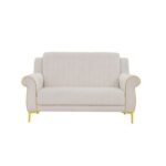 The ZARAH 2 Seater Sofa Luxurious Design with Premium Fabric Best For Living Room | For Hotel | Metal Base