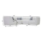 The ALDO 4 Seater Sofa Set Luxurious Design with Premium Fabric Best For Living Room | For Hotel | Wooden Base