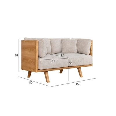 The CEDRO 2 Seater Sofa Luxurious Design with Premium Fabric Best For Living Room | For Hotel | Wooden Base - Image 2