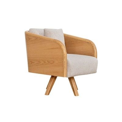The CEDRO Single Seater Sofa Luxurious Design with Premium Fabric Best For Living Room | For Hotel | Wooden Base - Image 2