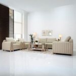 The CORA 7 Seater Sofa Set Luxurious Design with Premium Fabric Best For Living Room | For Hotel | Wooden Base