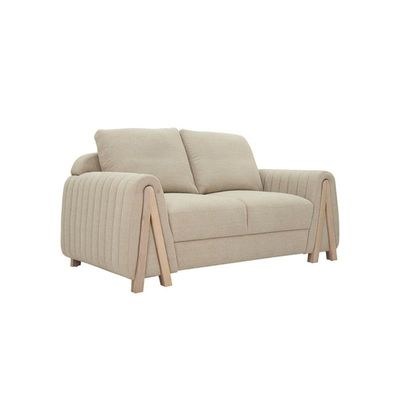 The CORA 3 Seater Sofa Luxurious Design with Premium Fabric Best For Living Room | For Hotel | Wooden Base