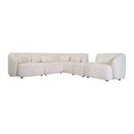 The DIAZ Corner Sofa Luxurious Design with Premium Fabric Best For Living Room | For Hotel | Wooden Base