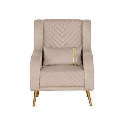 The FLOYD Single Seater Sofa Luxurious Design with Premium Fabric Best For Living Room | For Hotel | Metal Base
