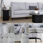 The FRANCINE 5 Seater Sofa Luxurious Design with Premium Fabric Best For Living Room | For Hotel | Metal Base