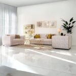 The CORDOBA 6 Seater Sofa Set Luxurious Design with Premium Fabric Best For Living Room | For Hotel | Plastic Leg