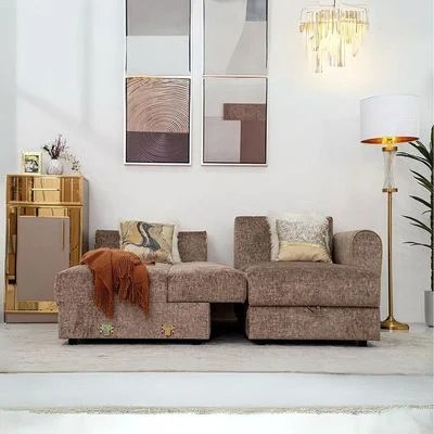 The PEYTON 4 Seater Sofa Luxurious Design with Premium Fabric Best For Living Room | For Hotel | Plastic Leg - Image 3