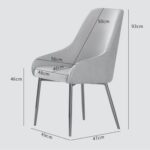 Echelon Modern Cafe Dining Chair Wih Metal Legs