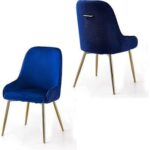 Echelon Modern Cafe Dining Chair Wih Metal Legs