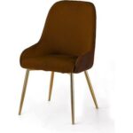 Echelon Modern Cafe Dining Chair Wih Metal Legs