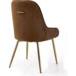 Echelon Modern Cafe Dining Chair Wih Metal Legs