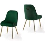 Echelon Modern Cafe Dining Chair Wih Metal Legs