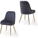 Echelon Modern Cafe Dining Chair Wih Metal Legs