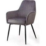 Grievous Modern Cafe Dining Chair Metal Legs