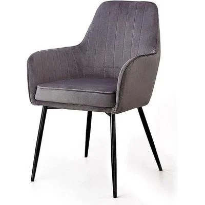 Grievous Modern Cafe Dining Chair Metal Legs