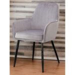 Grievous Modern Cafe Dining Chair Metal Legs