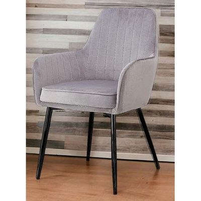 Grievous Modern Cafe Dining Chair Metal Legs