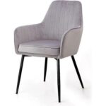 Grievous Modern Cafe Dining Chair Metal Legs