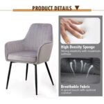 Grievous Modern Cafe Dining Chair Metal Legs