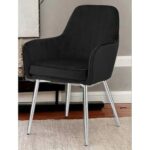 Aureate Modern Cafe Dining Chair Metal Legs