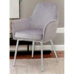 Aureate Modern Cafe Dining Chair Metal Legs