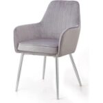 Aureate Modern Cafe Dining Chair Metal Legs