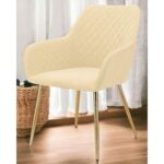 Stria Modern Cafe Dining Chair Metal Legs