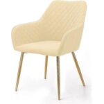 Stria Modern Cafe Dining Chair Metal Legs