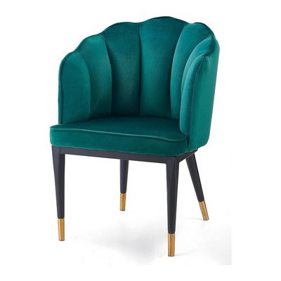 Fuzzy Modern Cafe Dining Chair Metal Legs - Image 3