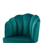 Fuzzy Modern Cafe Dining Chair Metal Legs