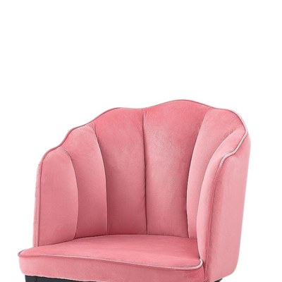 Fuzzy Modern Cafe Dining Chair Metal Legs - Image 4