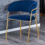 Tavern Modern Cafe Dining Chair Metal Legs