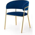 Tavern Modern Cafe Dining Chair Metal Legs