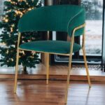 Tavern Modern Cafe Dining Chair Metal Legs
